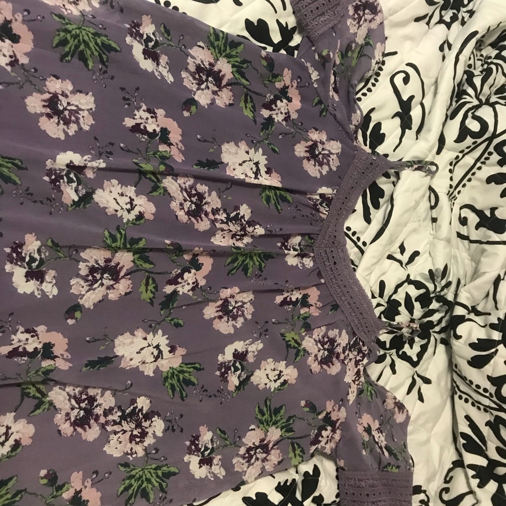 Lavender floral Print dress